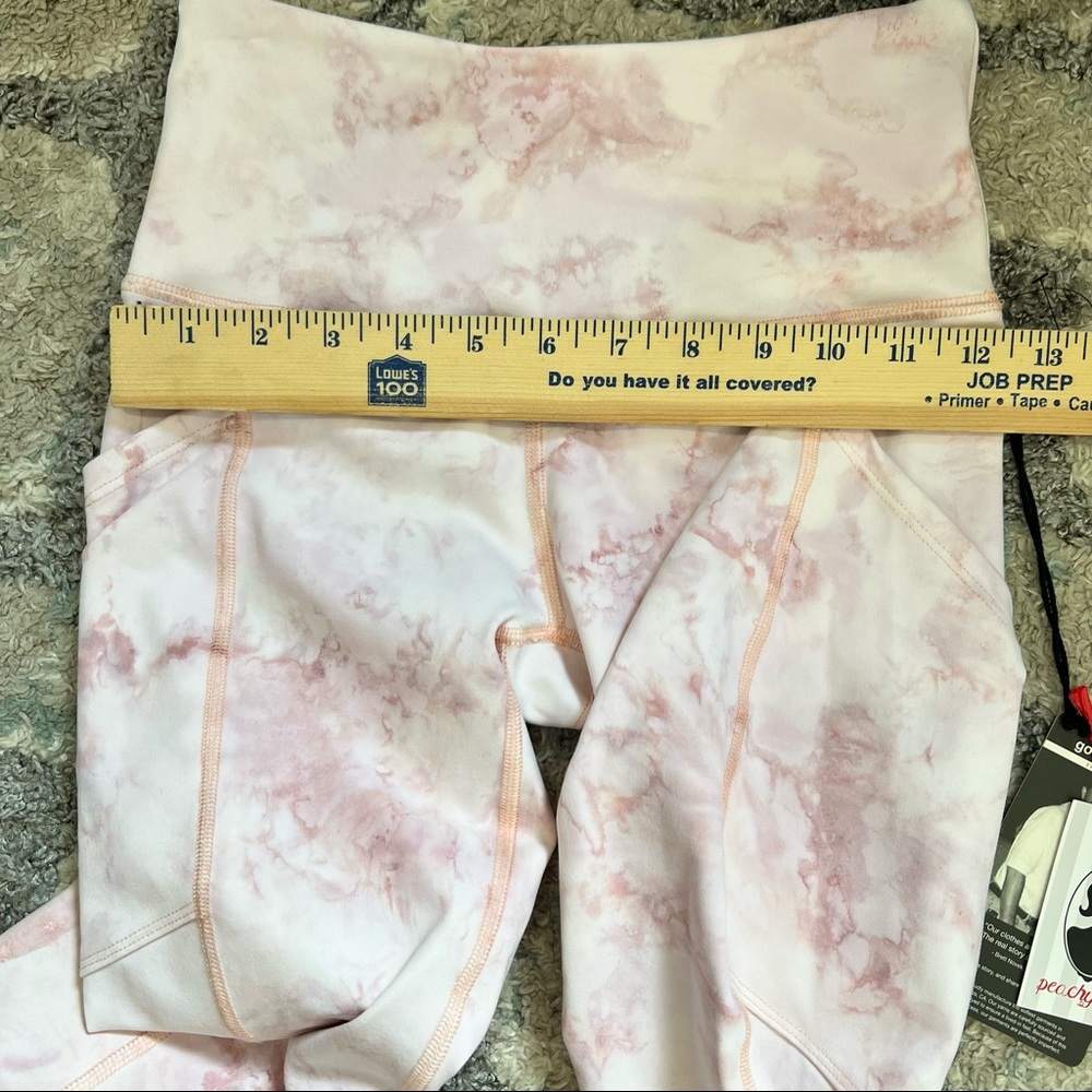 Good hYOUman leggings womens pink marble size XS - Picture 5 of 8